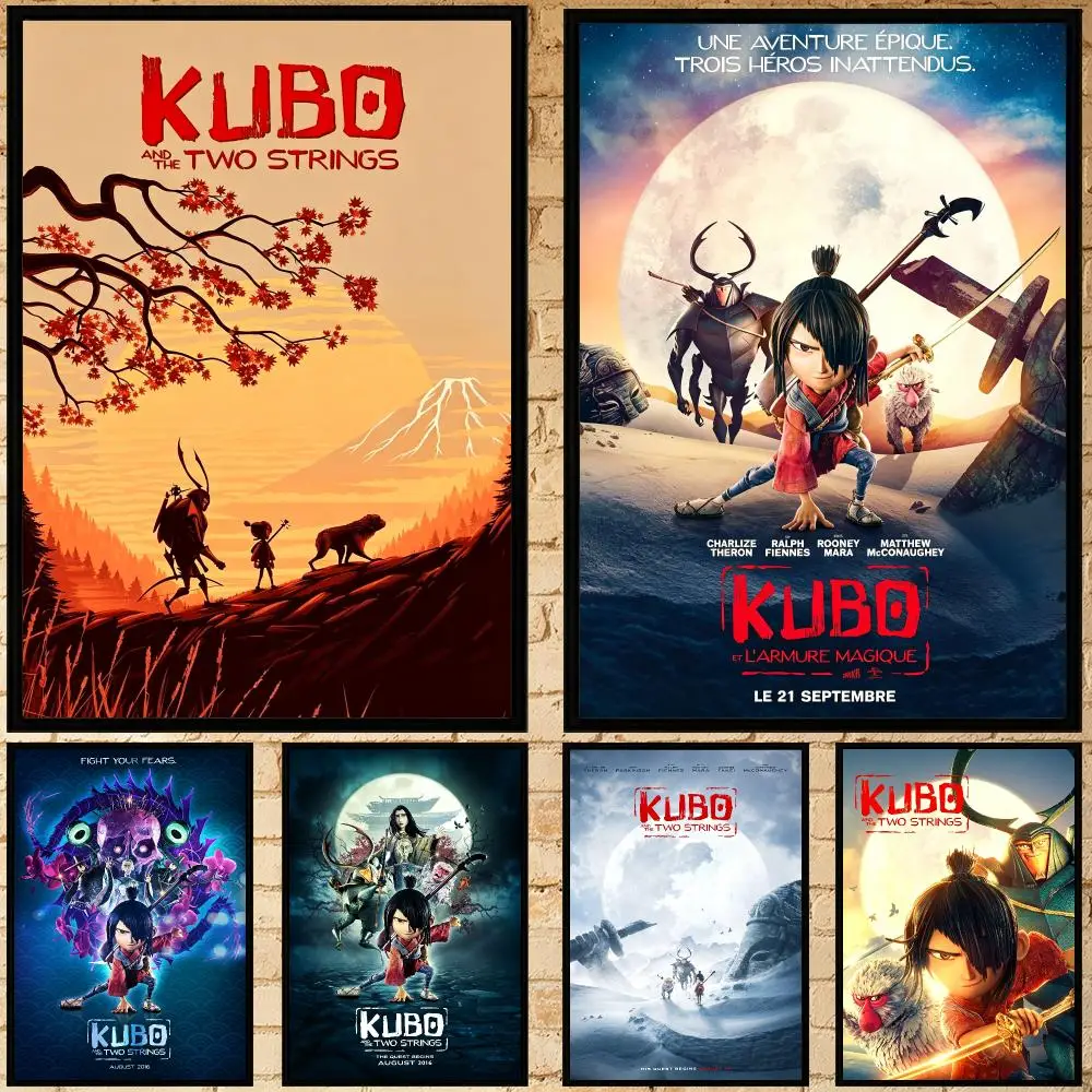 movie Kubo and the Two Strings Poster Poster HD Waterproof Self-adhesive Art Print Wall Decor for Bedroom Living Room Gift