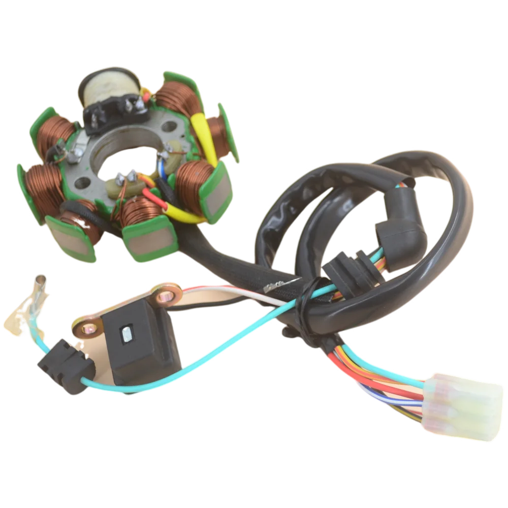 

Discover 135 AC 8 Pole Motorcycle Electric Stator Coil Compatible With Discover 135 AC 8 Pole Stator Coil Engine Spare Parts