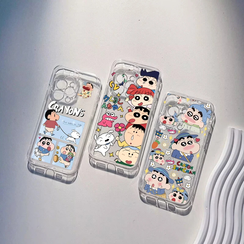 Cute Crayons Shin-chans Phone Case For Samsung Galaxy A16 A15 A35 A05 A55 A54 A07 A06 A24 A14 A34 A24 A25 A53 A23 A52 A03 Cover