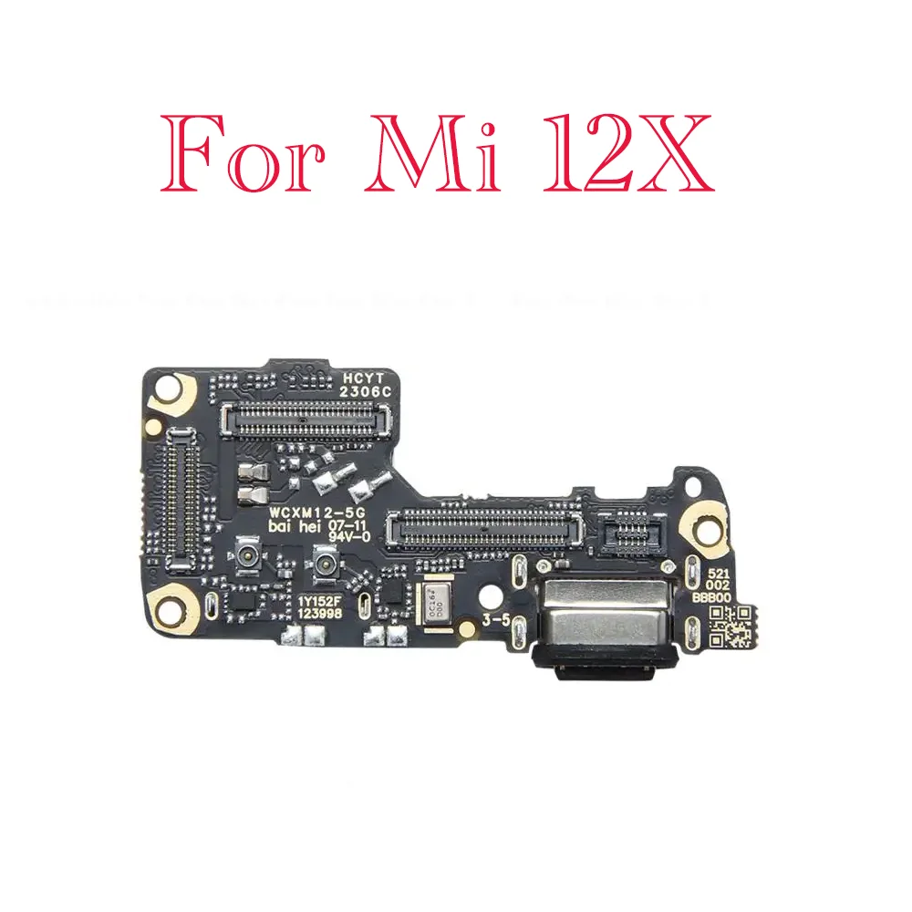 New For Xiaomi 12 12T 12S 12T Pro 12X USB Charging Dock Connector Port Board Flex Cable Repair Parts