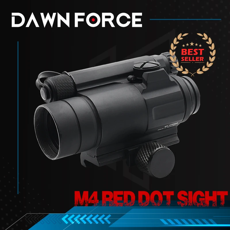 Tactical M4 Red Dot Reflex Sight Collimator Optics with Spacer and QRP2 Mount & Killflash Replica with Full Original Markings