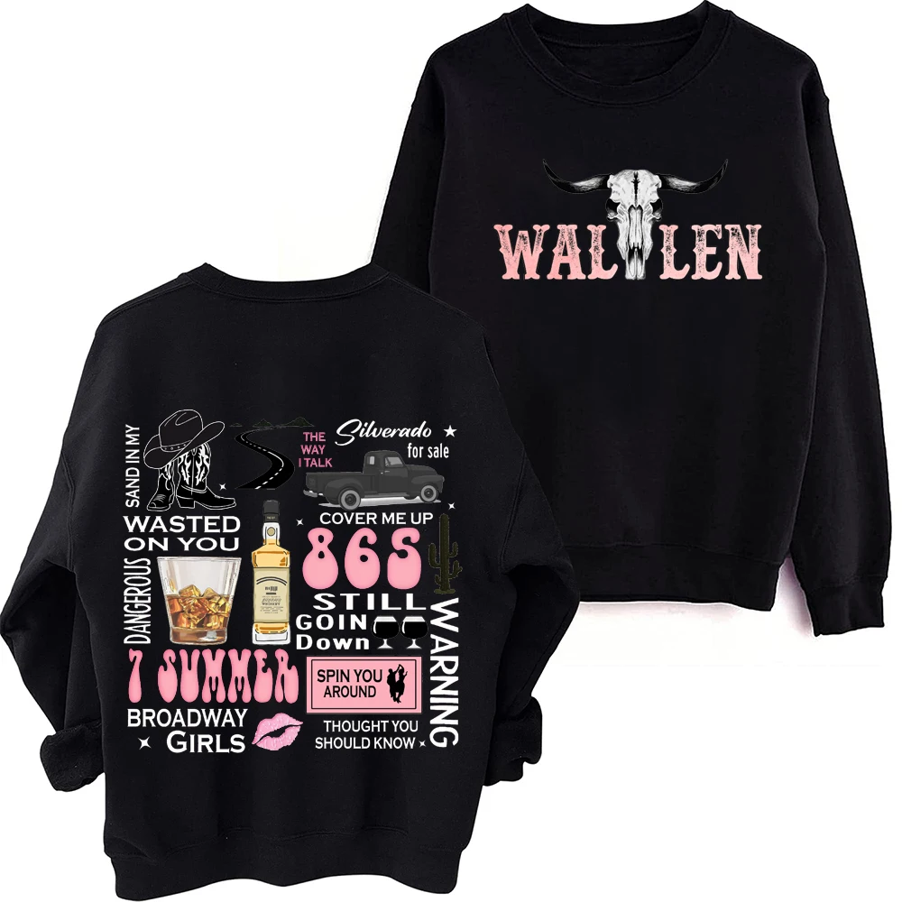 

Morgan Wallen Sweatshirt Harajuku Round Neck Long Sleeve Oversized Popular Music Hoodie Fans Gift