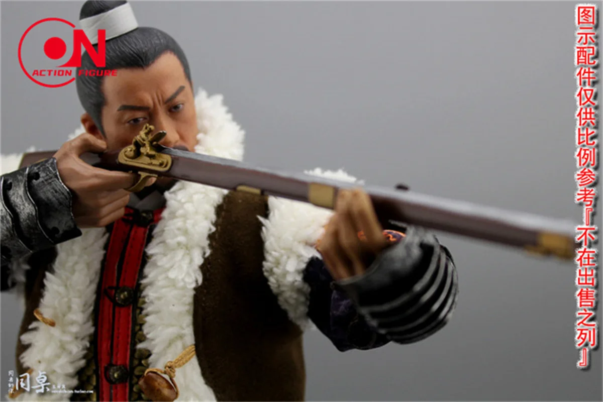 Escala 1/6 pvc flintlock idade média arma modelo acessórios de cena modelo caber 12 ''soldado figura de ação corpo bonecas