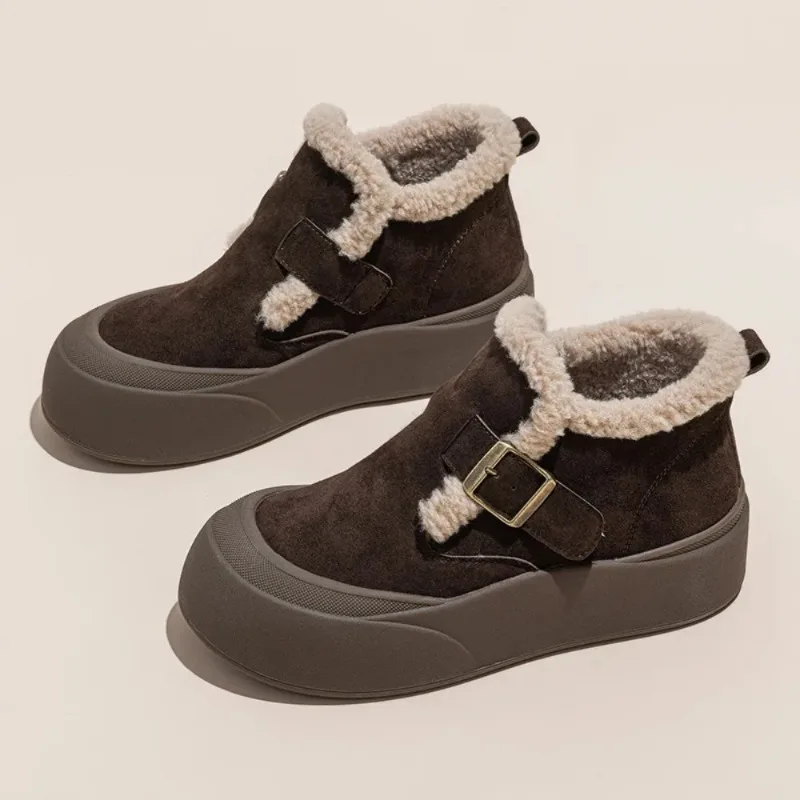 

Winter Womens Snow Boots Fashion Designer Platform Cotton Boots Outdoor Non-slip Comfortable Warm Women's Shoes Botas Para Mujer