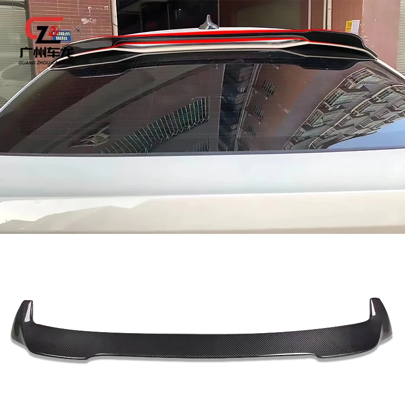 Roof Spoiler For BMW X4M F98 2019 2020 2021 2022 2023 Carbon Fiber Diffuser Tail WingCar Styling Bodykit Back Trunk Auto Part