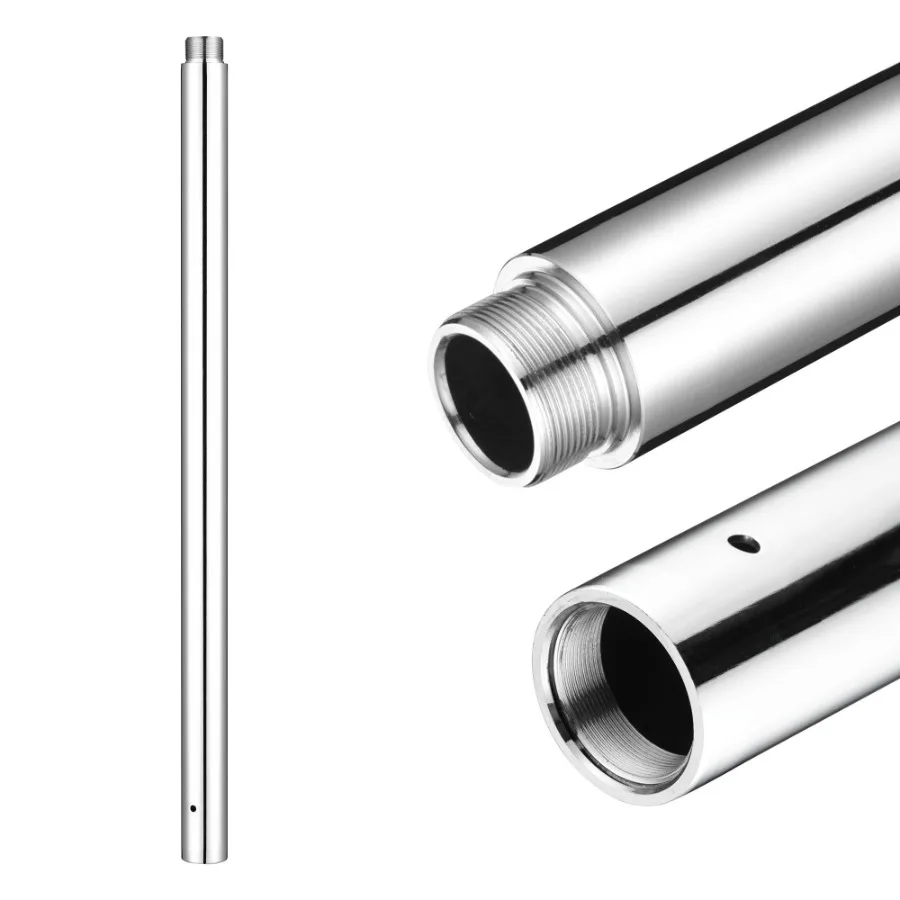 Extensión de poste de baile plateada 500 mm