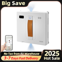 Robot Window Vacuum Cleaner ABIR WD8, Dual Water Spray, AI intelligent Wipping, Updated Laser,Smart Home Glass Wall Washing