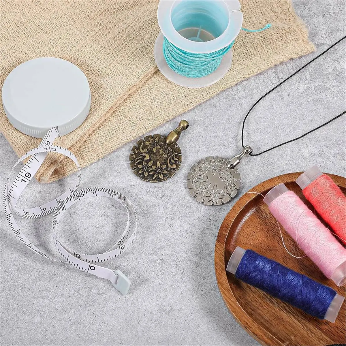 2PCS Antique Yarn Cutter Pendant for Crochet, Quilting & Knitting - Essential Sewing Accessories