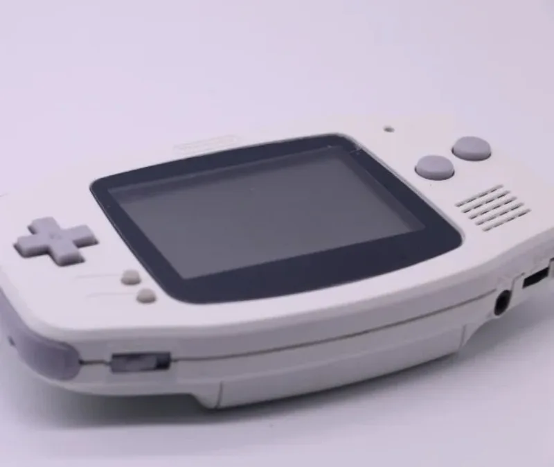 Consola Portátil Game Boy Premium GBA Personalizada Transparente Azul con Pantalla LCD Original Versión Japonesa