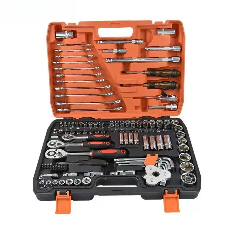 Multifunctional auto repair combination tool set 121-piece auto repair tool set Household maintenance tool set
