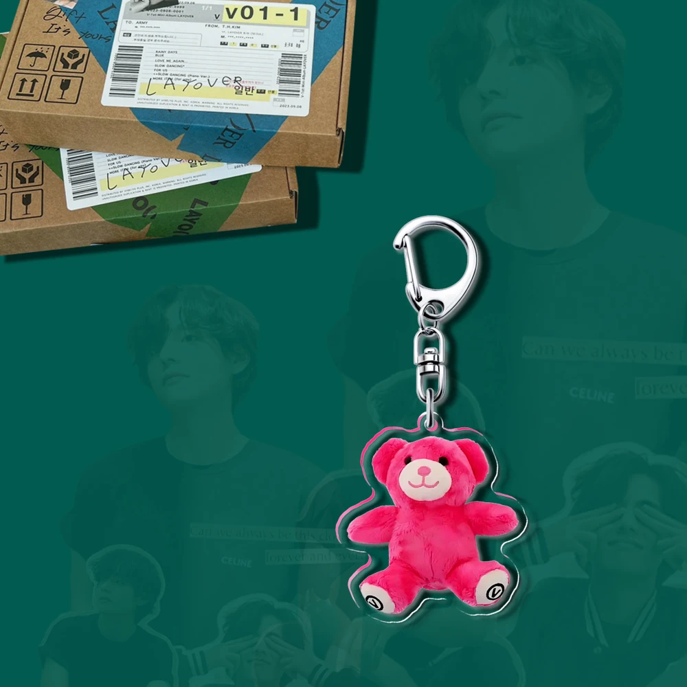 Acrylic Kpop Keychain JUNGKOOK GOLDEN Album LAYOVER Agust Dddays FACES INGIDO JINS Tae Hyung Key Ring Teakook Accessories Merch