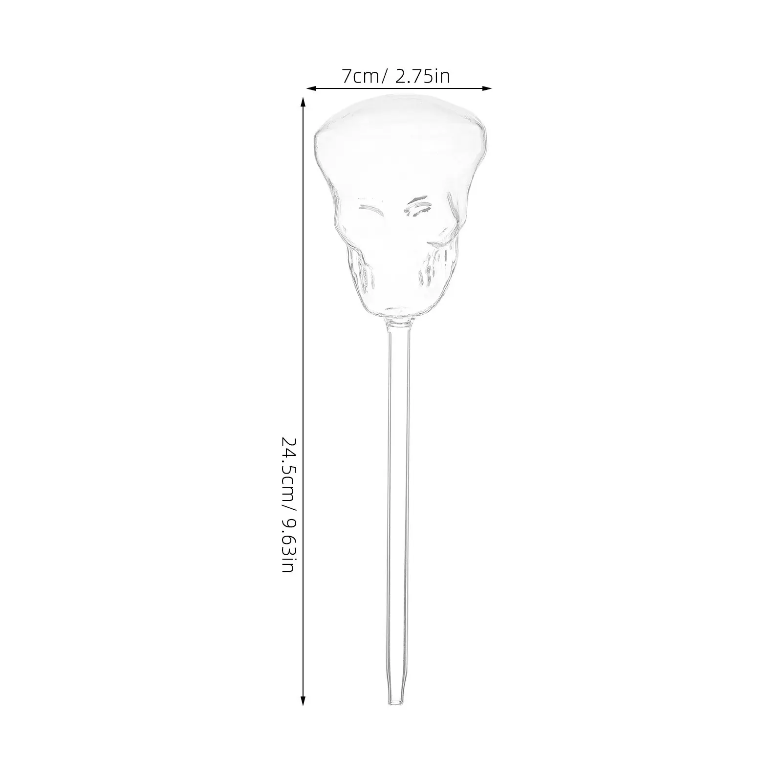 Skull Automatic Glass Plant Watering Device Self Watering Tool for Garden Patio Lawn Plants Unique Skull Decor