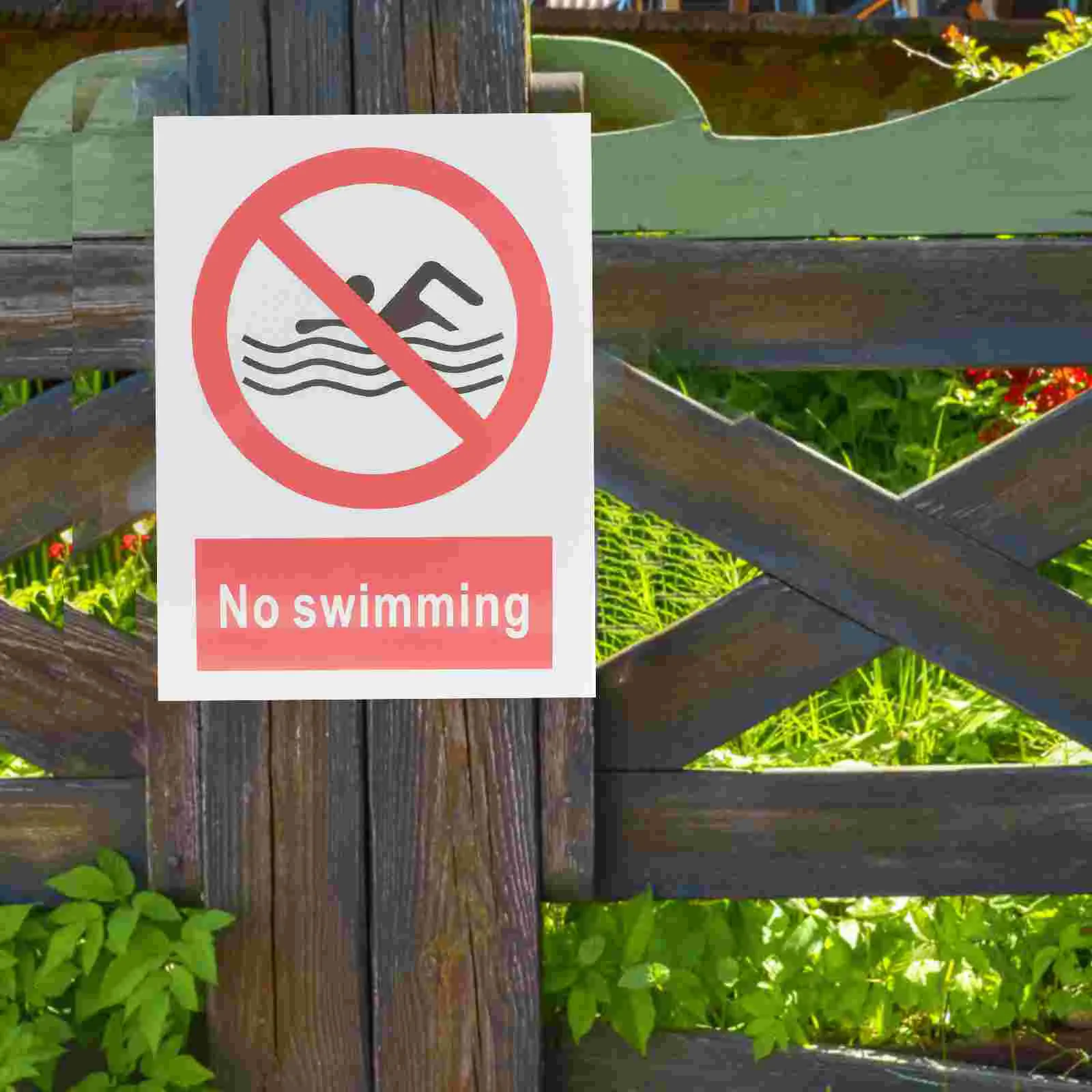 

Warning No Swimming Sign Practical Warning Decal Warning Sign Pool Rule pool decals for bottom of pool