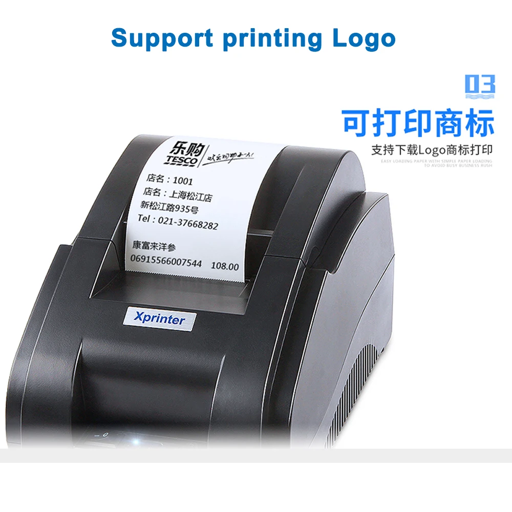 58mm Bluetooth Receipt Printer Thermal Pos Printers For iOS Android Mobile Phone USB Bluetooth Port For Store