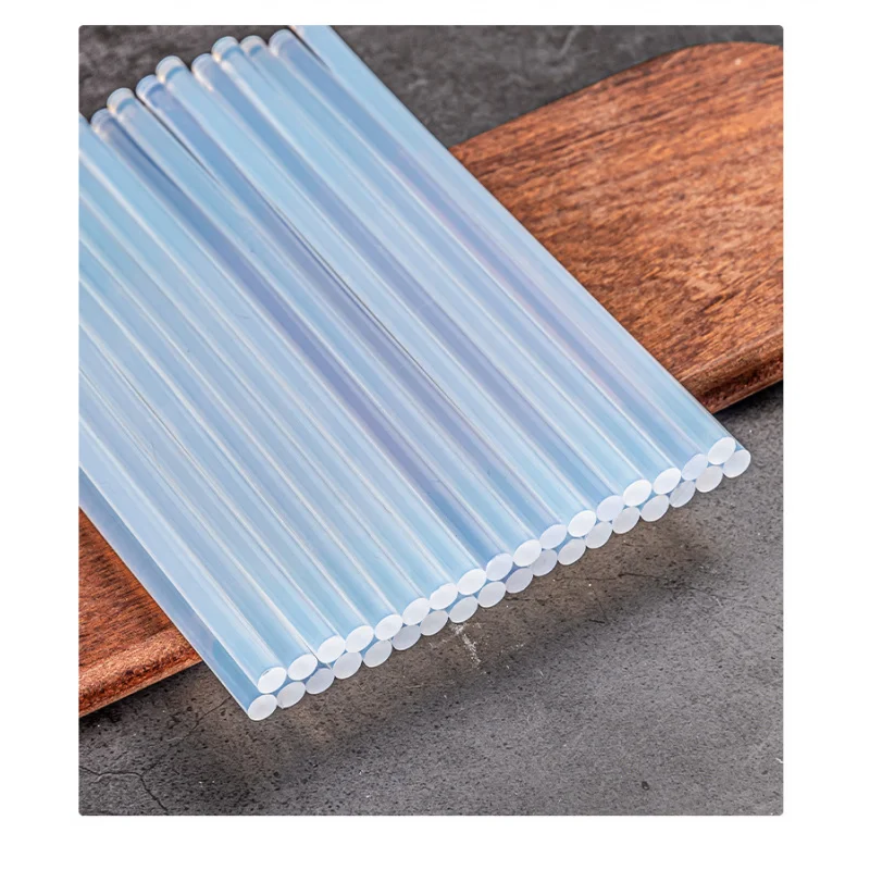 Bastoncini di colla a caldo trasparente ad alta viscosità - EVA, 7mm x 15mm in blocco