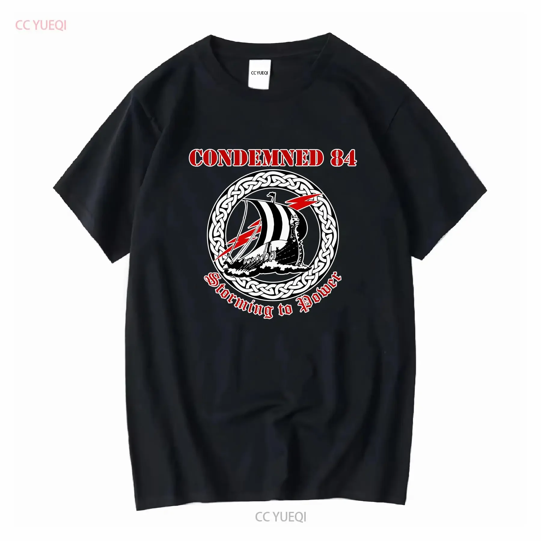 New T Shirt Condemned 84 Storming to Power Funny American Size S 5XL vintage Washed Casual Versatile Top For Everyday Wear