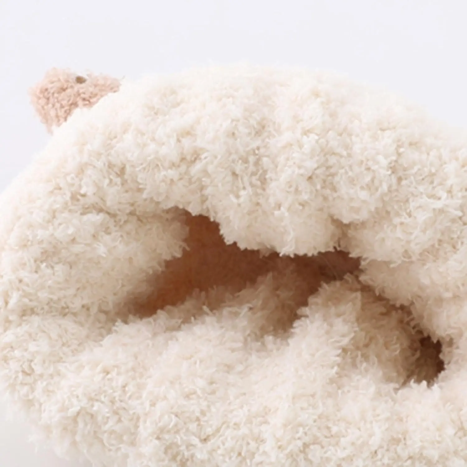 ベビー冬用帽子とスカーフセット、カートンベアの装飾、厚手の柔らかいぬいぐるみ、防寒ニット、ユニセックスネックラップ、子供用冬用アクセサリー