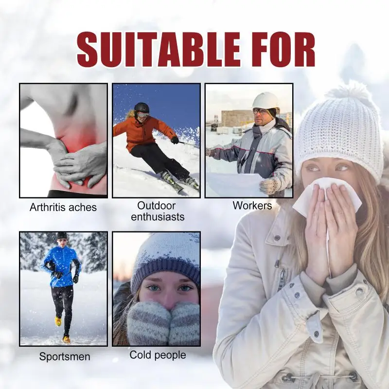 Long Lasting Body Warmer Patch Up To 18 Hours Safe Heating For Outdoor Winter Activities Portable Heat Pad For Travel Office
