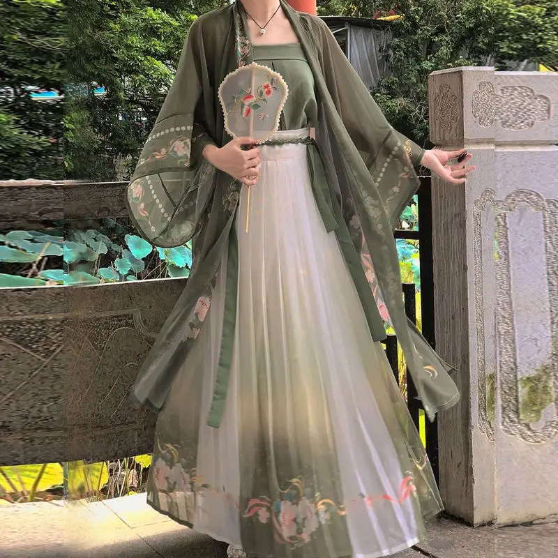 

2023 New Forest Fairy Hanfu Chinese Improved Hanfu Dress 3pc/1set Han Fu For Women Dress Song Dynasty Costumes