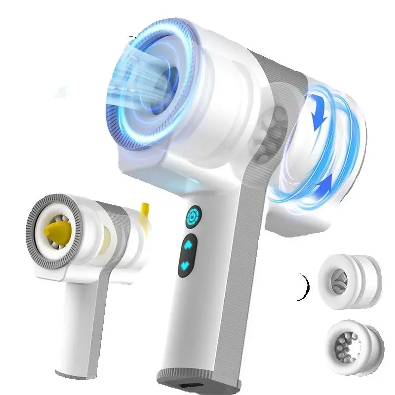 Simulates Real Vagina Two-way Entry Fully Automatic Male Masturbator Intelligent Masturbation Cup Push and Suck Mode Men Sex Toy