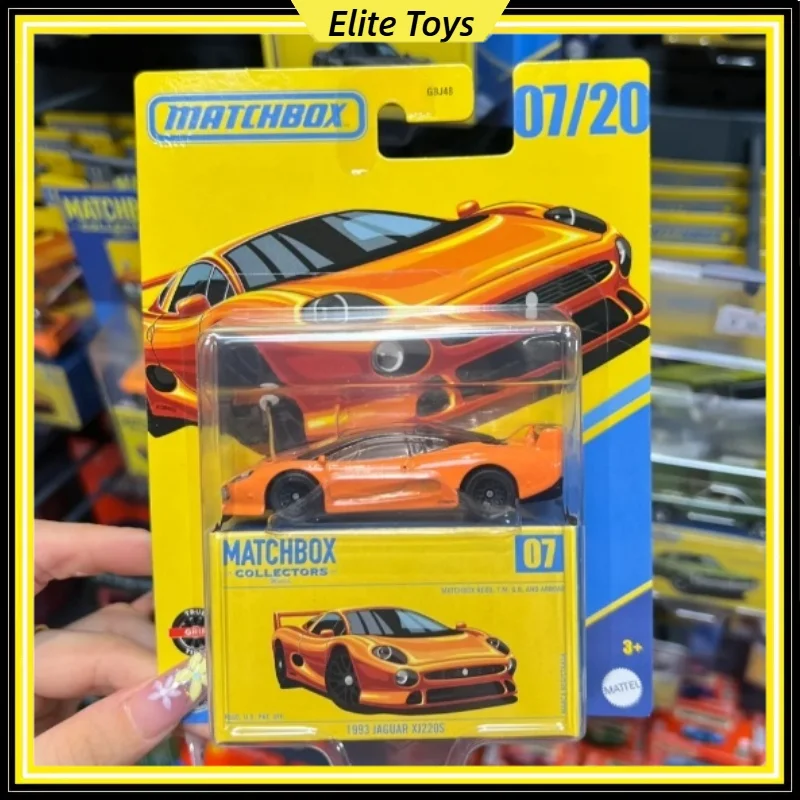 

Mattel Match Box коллекционная серия 1993, Jaguar XJ220S, металл, масштаб 1:64, литая под давлением модель автомобиля, коллекционная игрушка, подарок для мальчиков