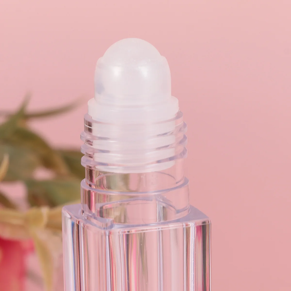 

10pcs Lip Oil Bottle 1 Refillable Vials Clear Gloss Balm Container Cap Portable Size Pink Top Moisten Lips Winter Gift