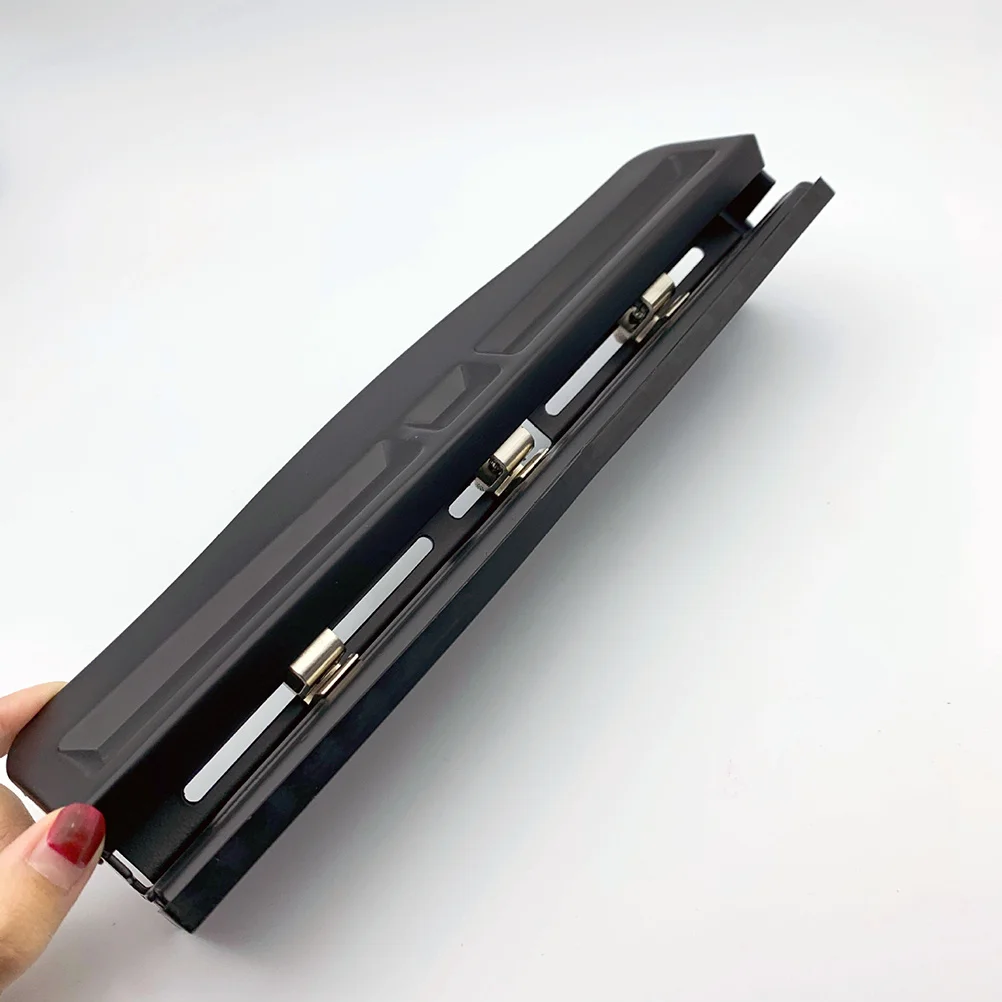 

Manual Black 3-Hole Puncher Metal Paper Punch Scrapbooking DIY Office School Binding Supplies Durable Practical
