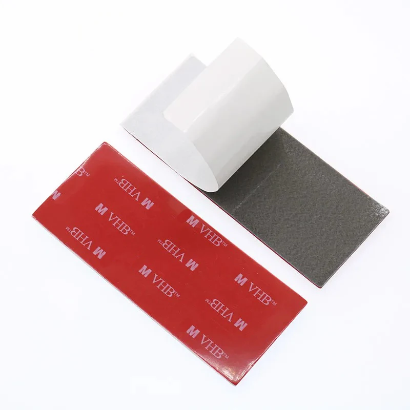 10sheets/set Gray Tape Double-sided Foam Pad 100x40x1Mm Strong Bonding Strength Assembly Planning Office Stationery Tape