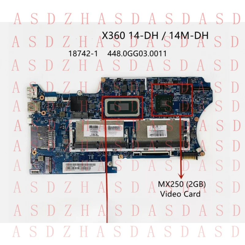 

Z For HP Pavilion X360 14M-DH 14-DH Motherboard L67771-001 i7-10510U CPU MX250 2GB