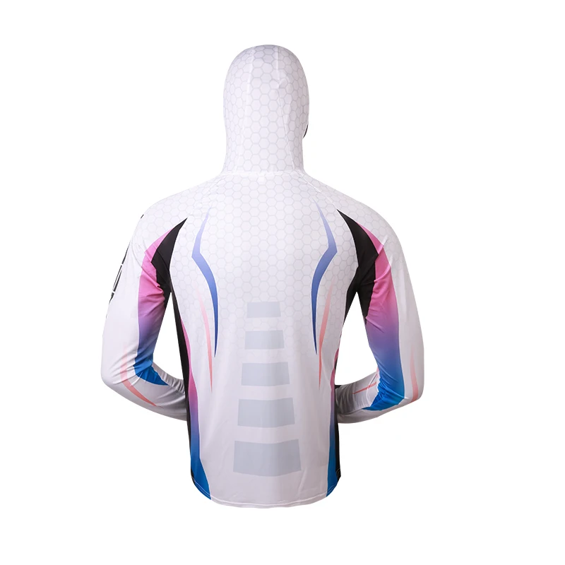 بدلة واقية من الشمس لصيد الأسماك من الحرير الجليدي للرجال صيفية قابلة للتنفس سترة صيد السمك مقاس كبير ملابس صيد الأسماك البحرية #4