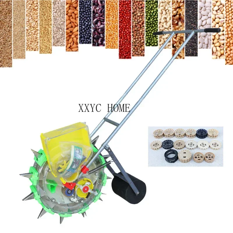 

Multi-Function Hand Push Seeder Machine Soybean Peanut Corn Planter Precision Planter Seed Planting Tool Adjustable Spacing