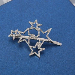 New Women Luxury Elegant Shining Full Stars Silve Color Hair Clips Sweet Hair Ornament Headband Hairpin Fashion Hair Accessories