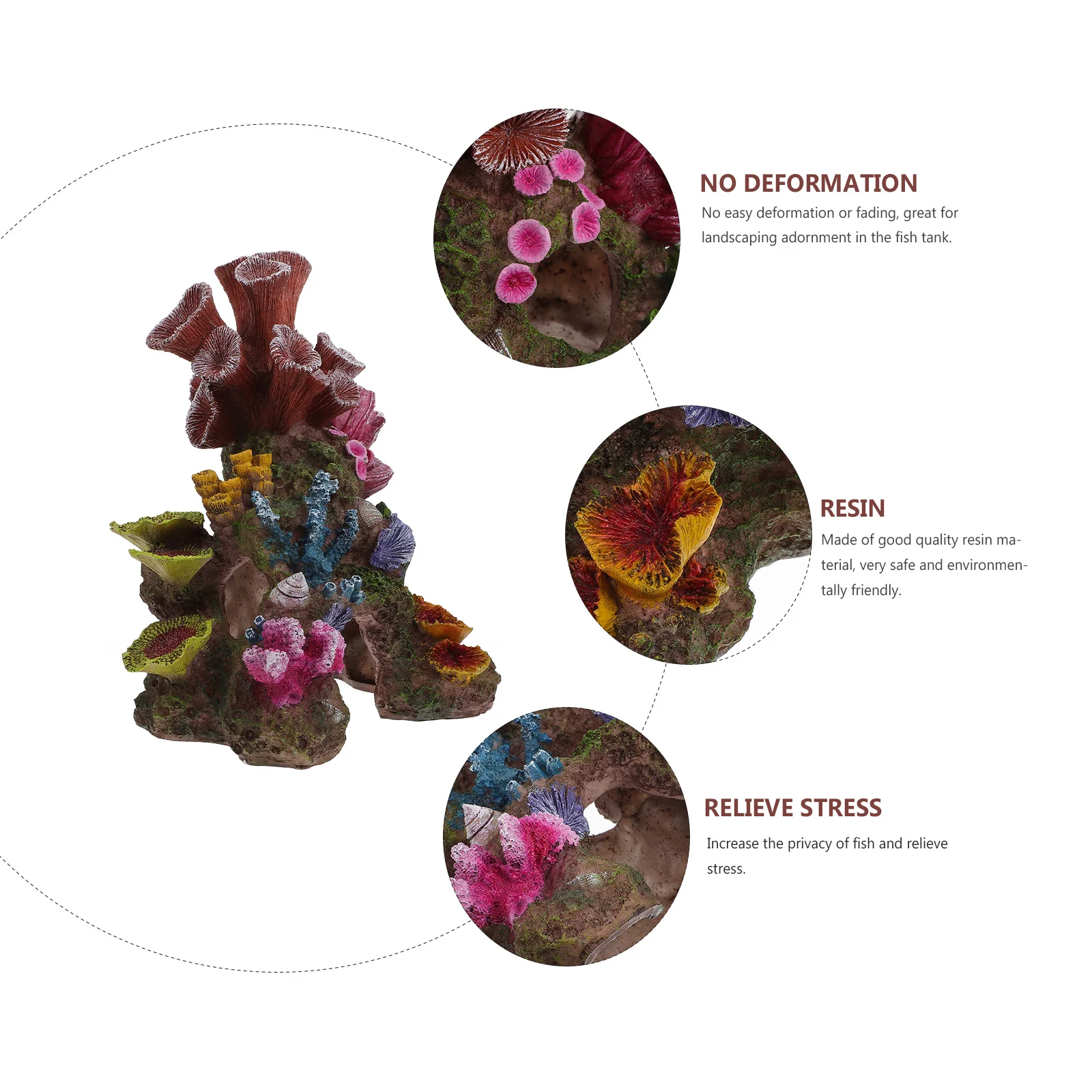 

Artificial Coral Reef Resin Aquarium Landscape Plant Simulation Fish Tank Ornament Aquarium Plant Decor Micro Landscape Decor