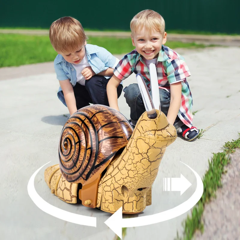 Simulação engraçada Brinquedos Engraçados, Little Snail with Light, Crianças brincam de casa, Controle Remoto, Cognição Biológica, Brinquedos Educativos