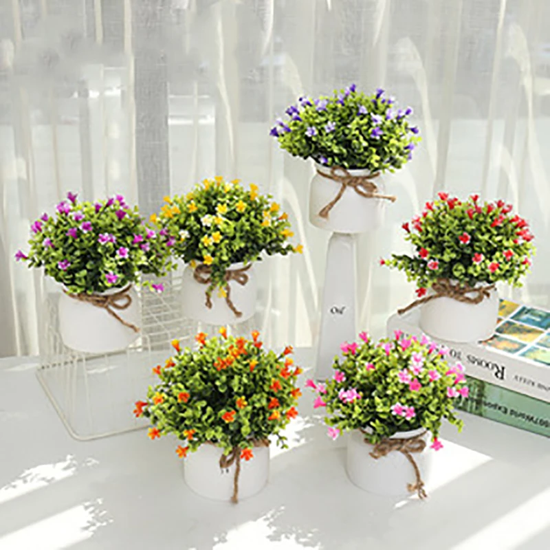 Model Baru Simulasi Bonsai Bola Rumput Tanaman Hijau Simulasi Bonsai Bunga