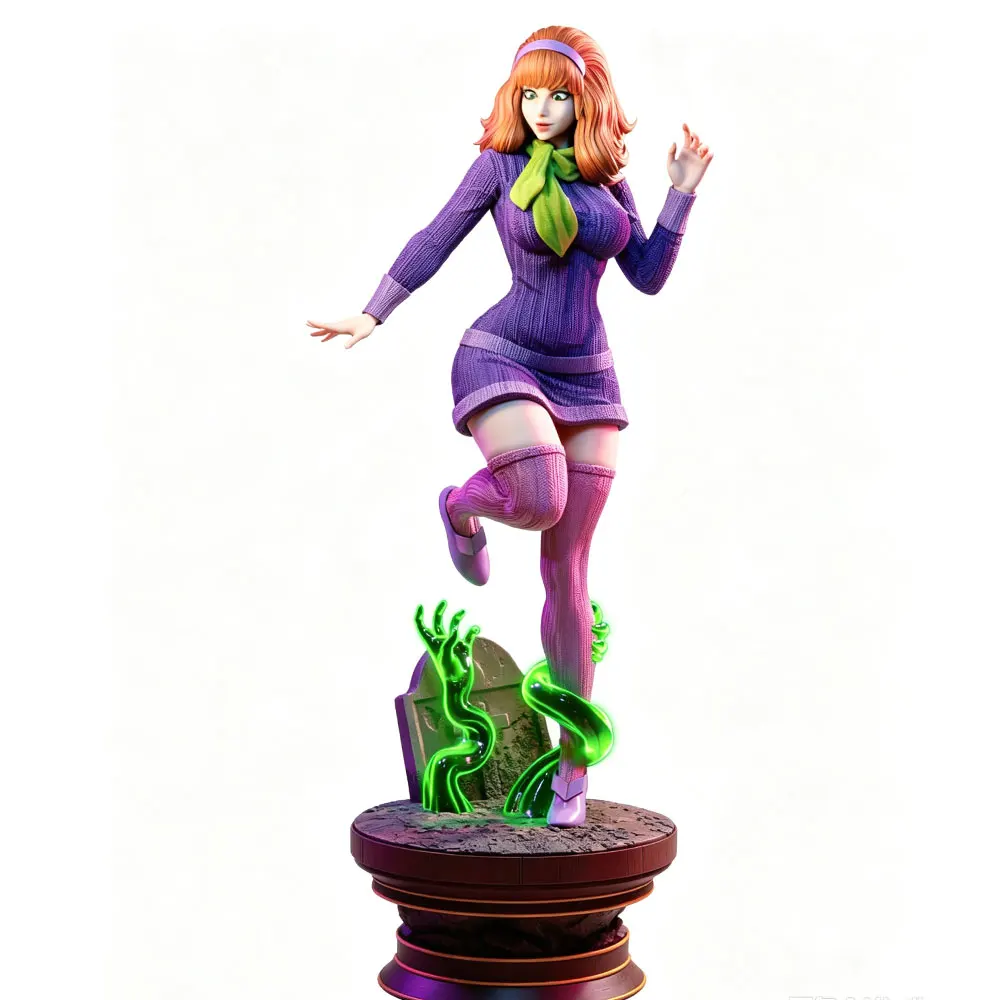 1/24  75mm  Sexy Girl Resin Model Kits GK Miniature 3D Printed Gray Model Figurine DIY Doll Model Unassembled And Unpainted