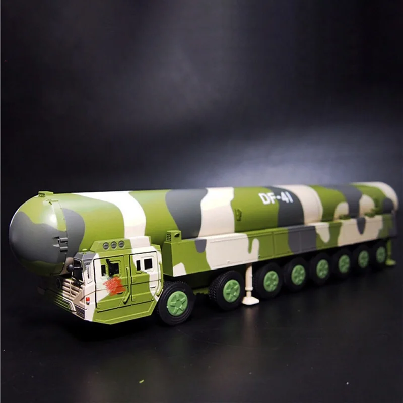 1:72 Scale Dongfeng 41 ICBM Launcher Alloy Die Casting Model Simulated For DF Military The Truck Collecting Toy Gifts