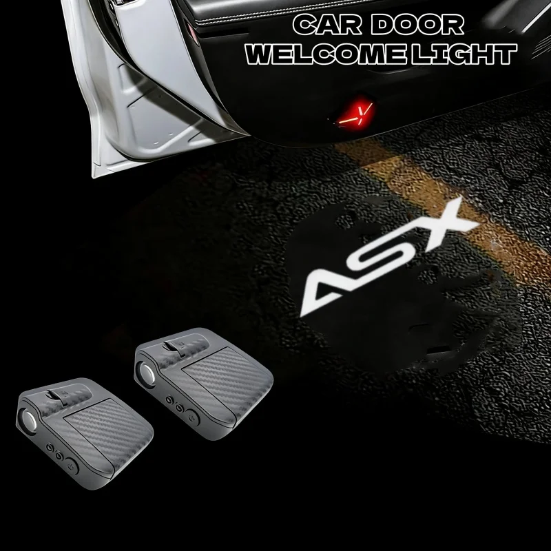 

2PCS Car Lights Accessory for Mitsubishi Outlander ASX L200 Colt Triton PHEV LED Door Projector Ghost Shadow Courtesy Lamp LED