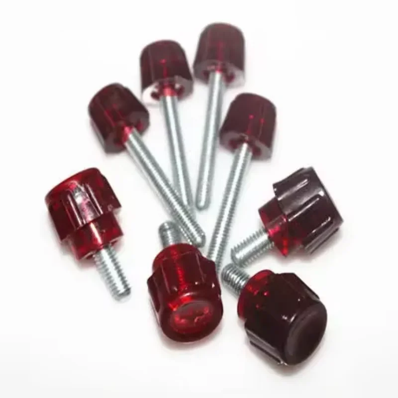 

TBRHZMK 5 шт. M4 M5 ручной винт с пластиковой головкой механическое оборудование винты для ручек декоративные болты красные