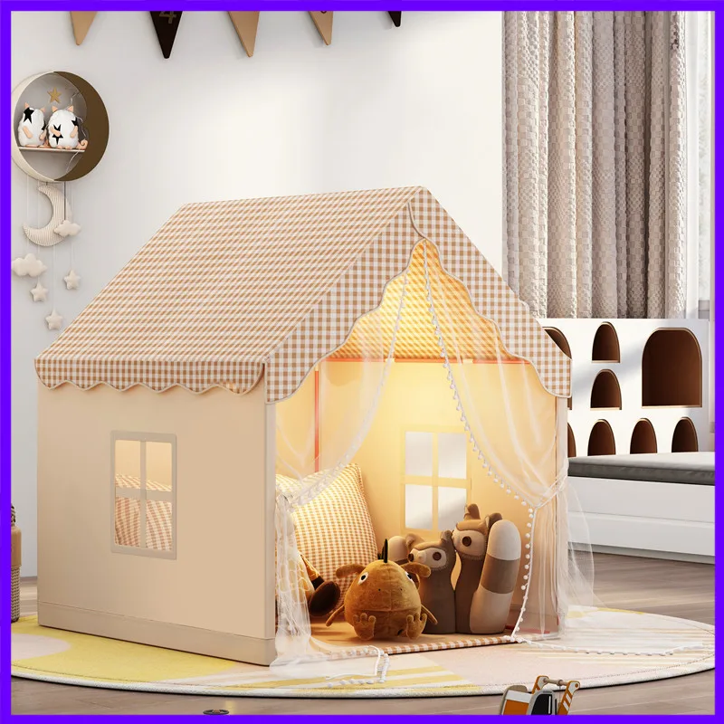 Tenda da gioco per bambini Tenda da castello principessa giocattolo Tende da gioco pieghevoli portatili Regalo di compleanno di Natale per ragazze e ragazzi