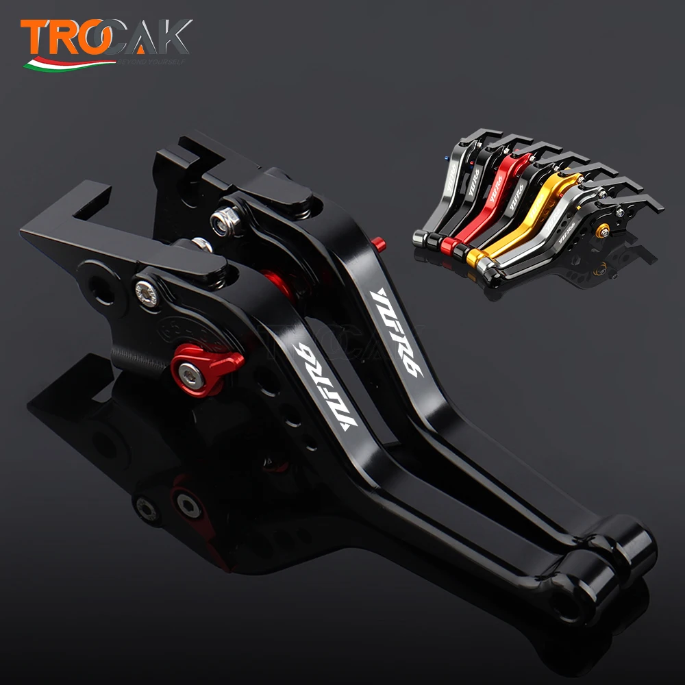 Logem YZFR6 pro yamaha YZFR6 YZF R6 2005 2006 2007 2008 2009 2010 2011-2016 motocykl příslušenství CNC krátký brzda rýt levers