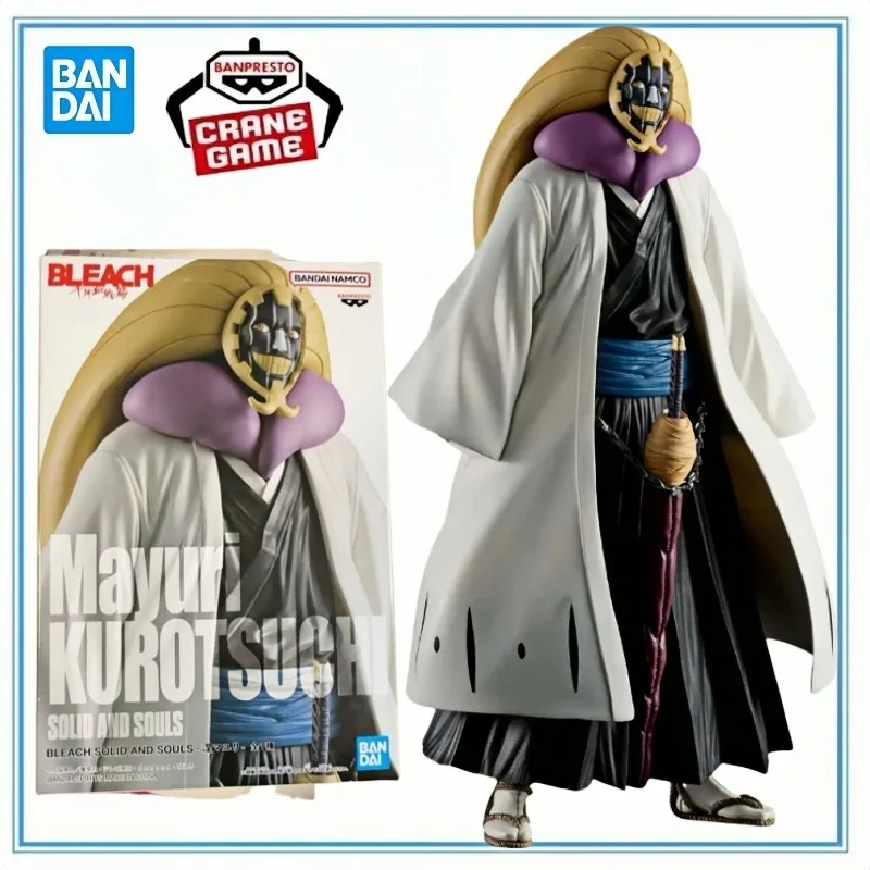 

BANDAI в наличии, оригинальные примитивные куклы Banpresto-solid Millennium Bloody Battle Mayuri Kurotsuchi, модель, украшение, подарки, игрушки