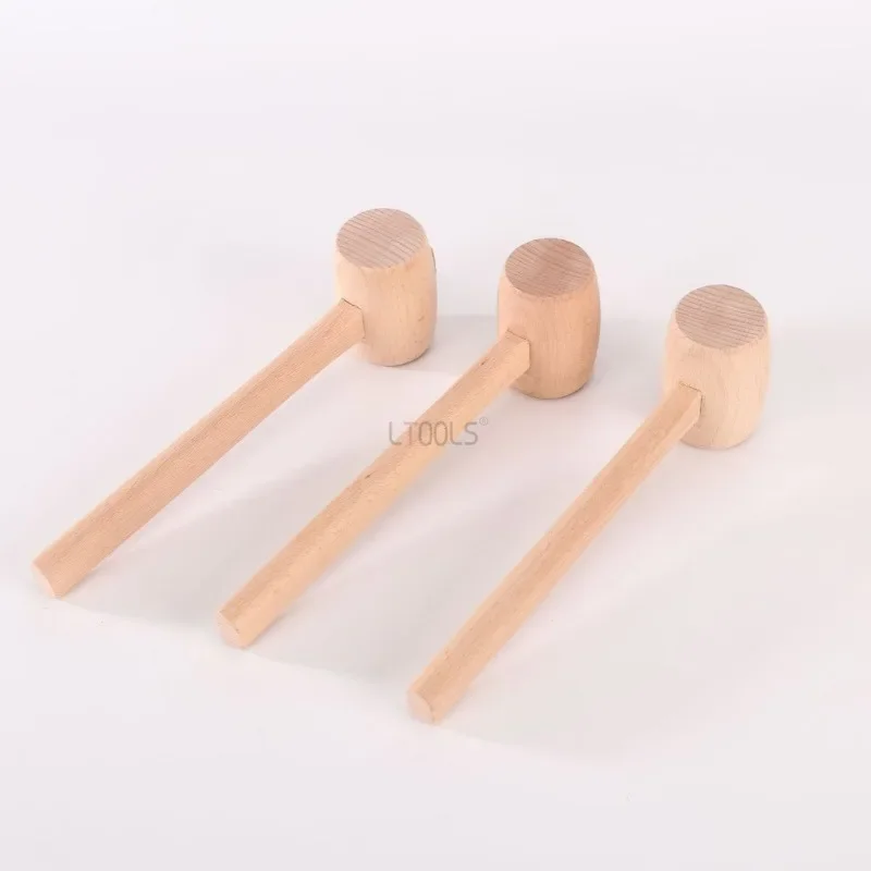 Martello di faggio per la lavorazione del legno Bastone di legno massello Scalpello per intaglio di carpenteria Martello speciale sorprendente Piccolo strumento di smontaggio fai da te fatto a mano