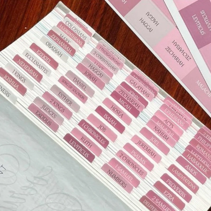 Mr. Pen- Bible Tabs 5 Tabs Boho Theme Laminated Bible Tabs For Women And Men Bible Tabs For Study Bible Bible Index Tabs