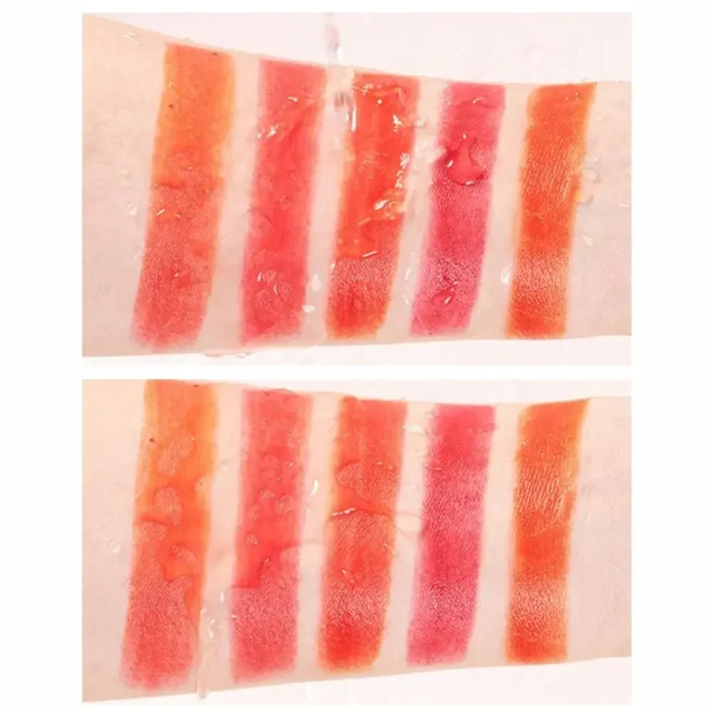 Maquillaje mate 5 colores lápiz labial hidrata de larga duración 5 en 1 brillo de labios no se decolora taza antiadherente lápiz labial de niebla de terciopelo cosméticos