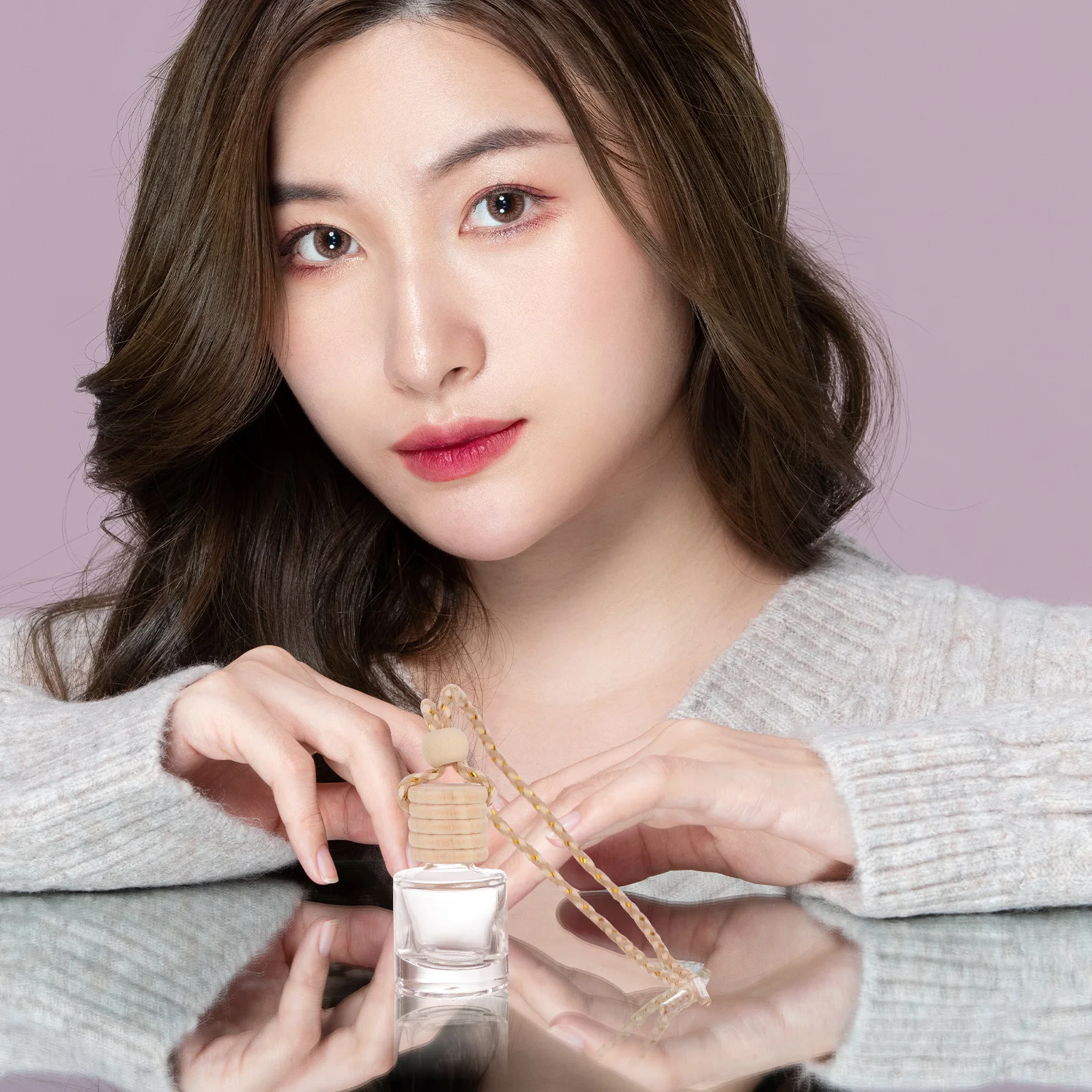 

6 шт. пустые автомобильные бутылки для ароматерапии, привлекательный подвесной декор для автомобиля, дома, спальни, офиса, подвесное украшение для автомобиля