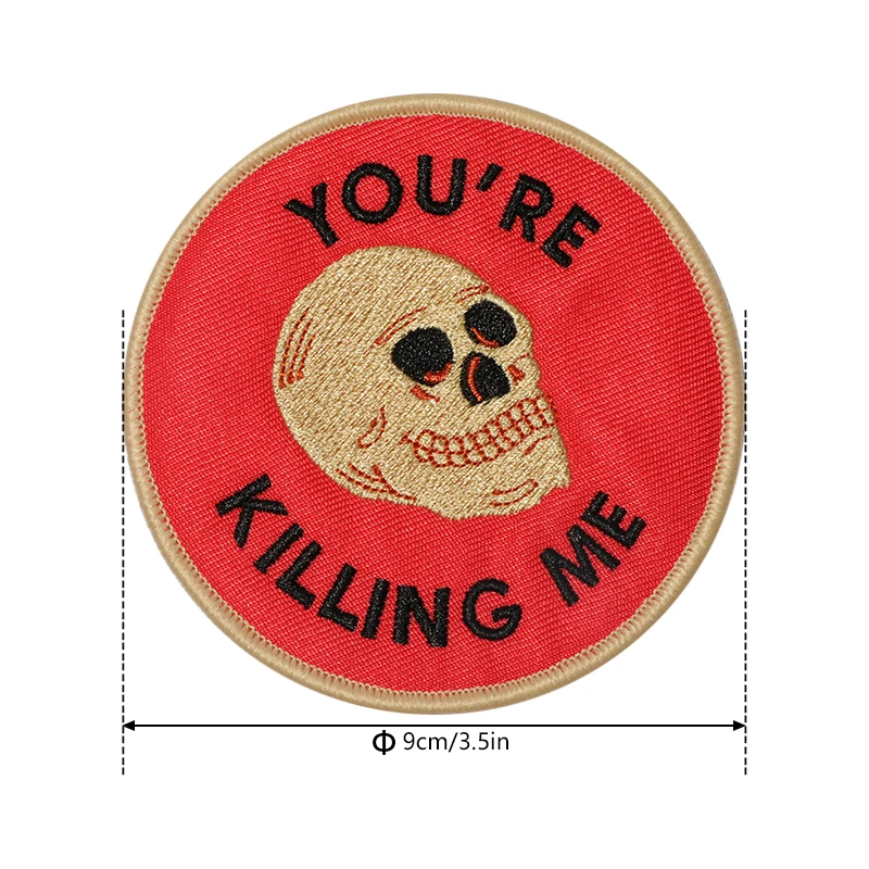 1PC Cartoon Lustige Gestickte Patch Eisen Auf Nähen Auf Patches Für Kleidung Kappe Tasche Halloween Weihnachten DIY Geschenk Klebe abzeichen