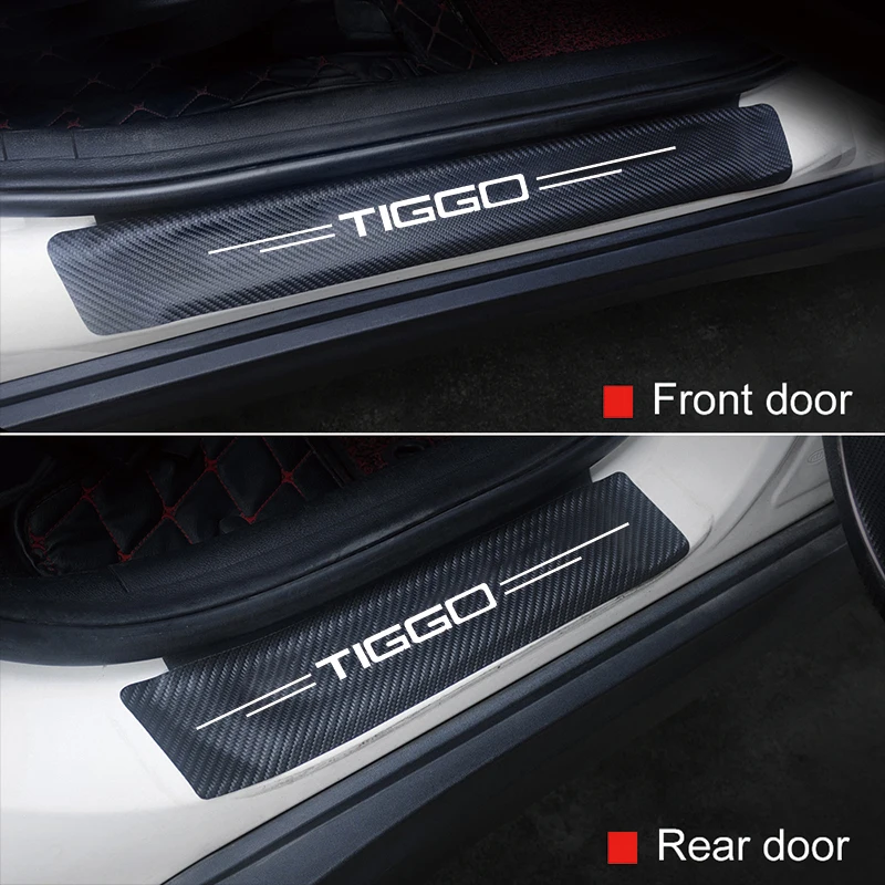 

For Chery Tiggo 3 3X 5 5X 7 7 Pro 8 8 Pro Car Door Threshold Guard Protector Stickers Cover Auto Sill Pedal Trims Accessories