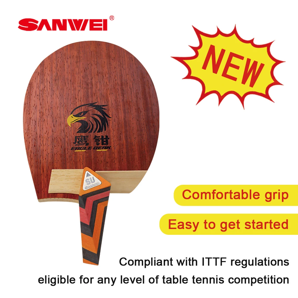 

Original SANWEI Table Tennis Blade Su Style Eagle Beak SU-Y3 Penhold Racket Ping Pong Blade Professional Paddles