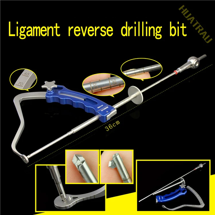 cruciate ligament reverse drill bit total internal knee joint locator Right angle orthopedic instrument medical sport medicine